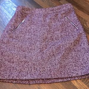 Loft Purple Herringbone Skirt Size 0